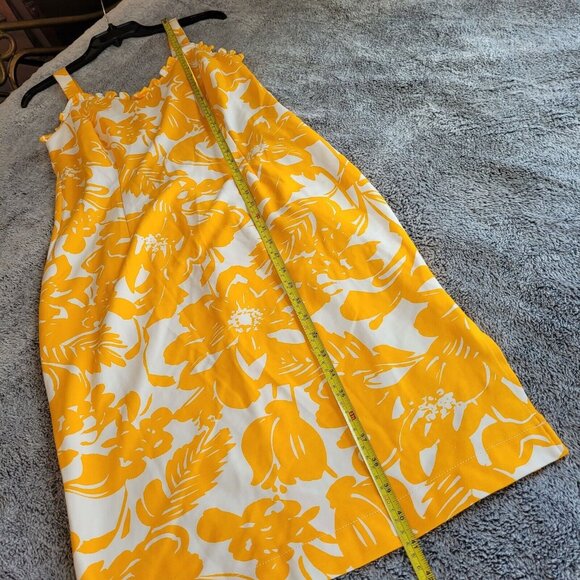 TRina Turk Womens Dress Size 6 Marigold Zile Slimming Ruffle Pinup Boho 163838 - Picture 9 of 14